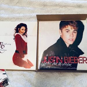 Vinyl Record Album: Mariah Carey & Justin Bieber 2 Piece Set